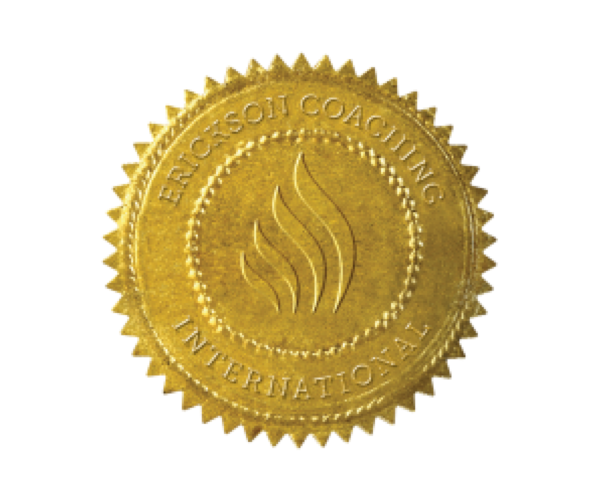 Gold seal: Erickson Coaching International Gold seal: Erickson Coaching International badge
